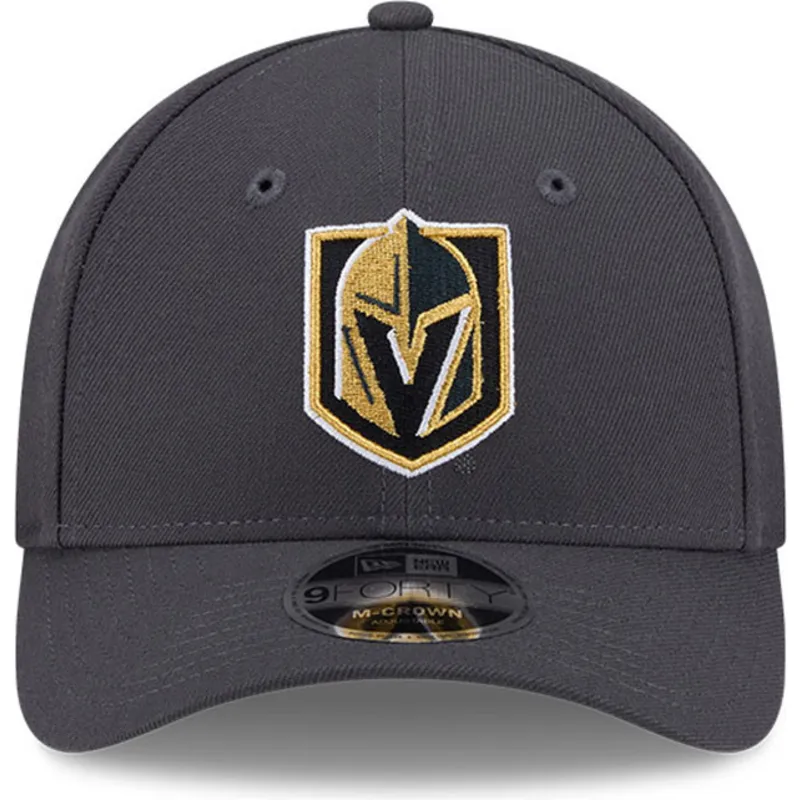 cappellino-curvo-grigio-snapback-9forty-m-crown-dei-vegas-golden-knights-nhl-di-new-era