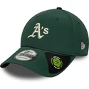 zielona-regulowana-czapka-z-zakrzywionym-daszkiem-9forty-recycled-midi-oakland-athletics-mlb-new-era