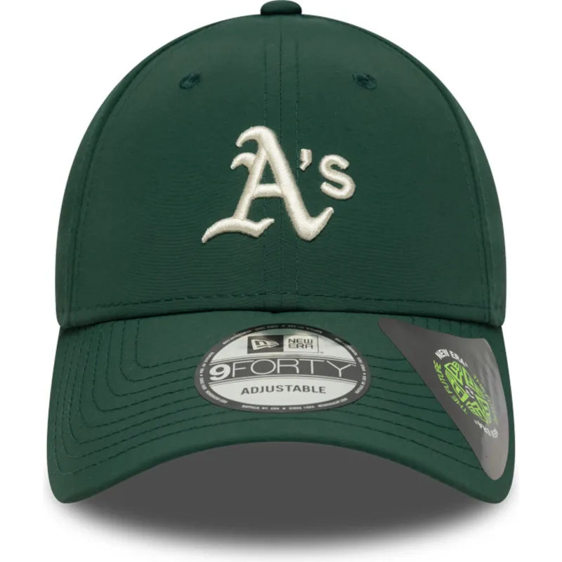 cap-curbata-green-adjustable-strap-9forty-recycled-midi-de-oakland-athletics-mlb-de-new-era