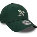 zielona-regulowana-czapka-z-zakrzywionym-daszkiem-9forty-recycled-midi-oakland-athletics-mlb-new-era