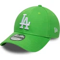 gorra-curva-verde-claro-ajustable-con-logo-blanco-9forty-league-essential-de-los-angeles-dodgers-mlb-de-new-era