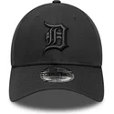 cappellino-con-visiera-curva-nero-regolabile-con-logo-nero-9forty-team-outline-di-detroit-tigers-mlb-di-new-era