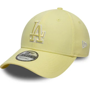 Cap curbată yellow adjustable strap 9FORTY Team Outline de Los Angeles Dodgers MLB de New Era