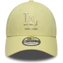 new-era-curved-brim-yellow-logo-9forty-team-outline-los-angeles-dodgers-mlb-yellow-adjustable-cap