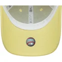 casquette-courbee-jaune-ajustable-avec-logo-jaune-9forty-team-outline-los-angeles-dodgers-mlb-new-era