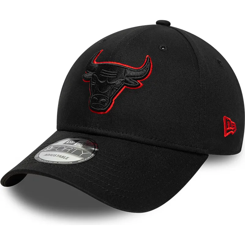 epci-curbata-negru-reglabila-9forty-team-outline-de-chicago-bulls-nba-de-new-era