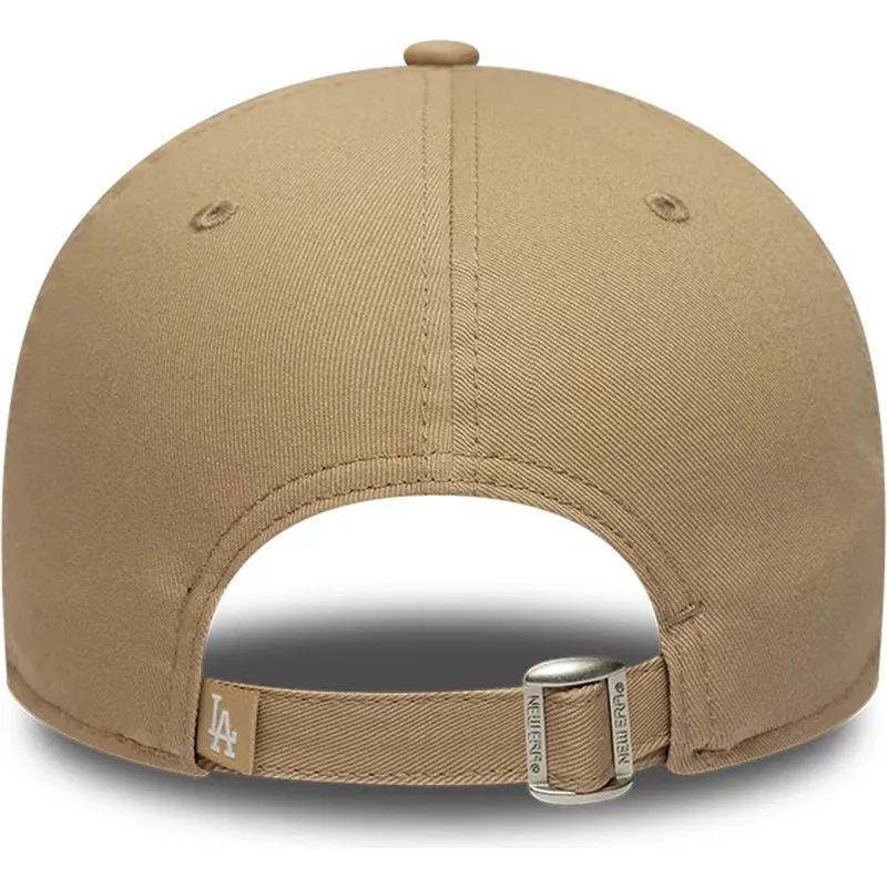 gorra-curva-marron-ajustable-con-logo-marron-9forty-tonal-icon-de-los-angeles-dodgers-mlb-de-new-era