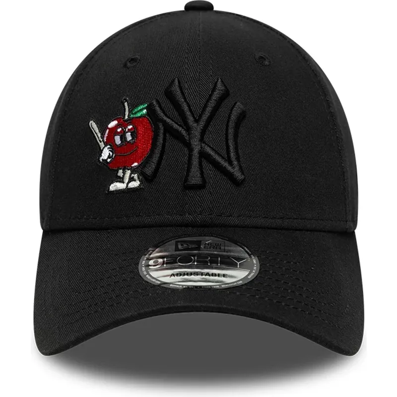 cappellino-con-visiera-curva-nero-regolabile-con-logo-nero-9forty-tonal-icon-di-new-york-yankees-mlb-di-new-era