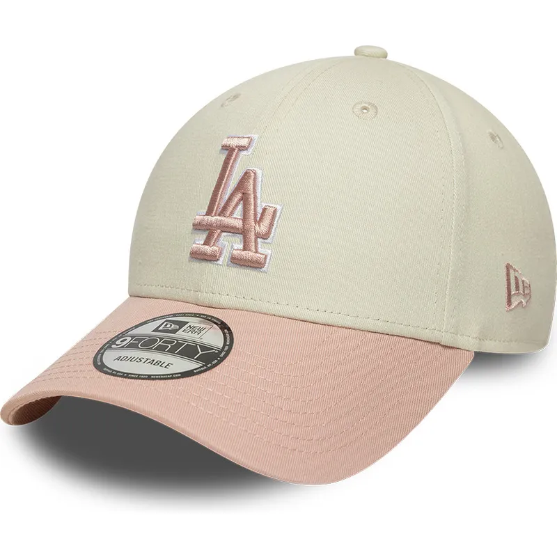 epci-curbata-bej-reglabila-rosa-rosa-9forty-world-series-patch-de-los-angeles-dodgers-mlb-de-new-era