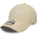 casquette-courbee-beige-ajustable-9forty-soft-cord-new-york-mets-mlb-new-era