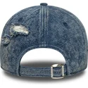 niebieska-regulowana-czapka-z-zakrzywionym-daszkiem-9forty-acid-wash-denim-los-angeles-dodgers-mlb-new-era