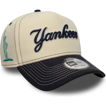Șepci curbată bej snapback E Frame City Icon de New York Yankees MLB de New Era