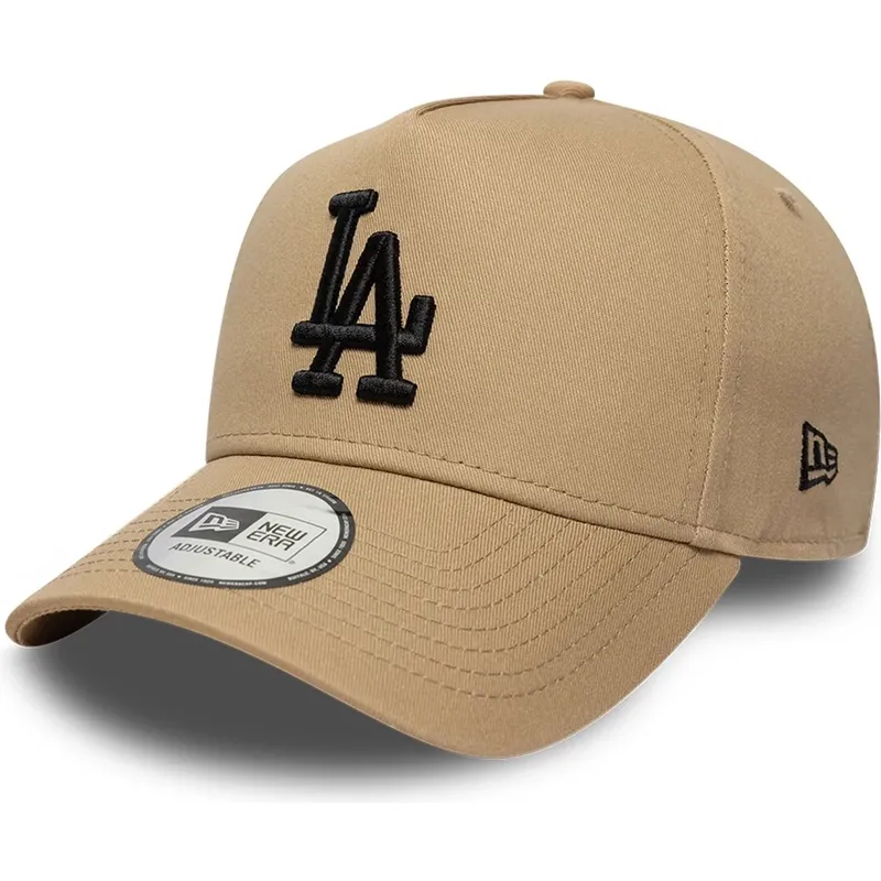 brazowa-czapka-z-daszkiem-snapback-z-czarnym-logo-e-frame-league-essential-los-angeles-dodgers-mlb-new-era