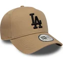 brazowa-czapka-z-daszkiem-snapback-z-czarnym-logo-e-frame-league-essential-los-angeles-dodgers-mlb-new-era