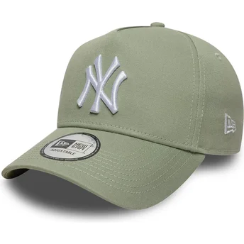 Cappellino visiera curva verde snapback E Frame League Essential di New York Yankees MLB di New Era