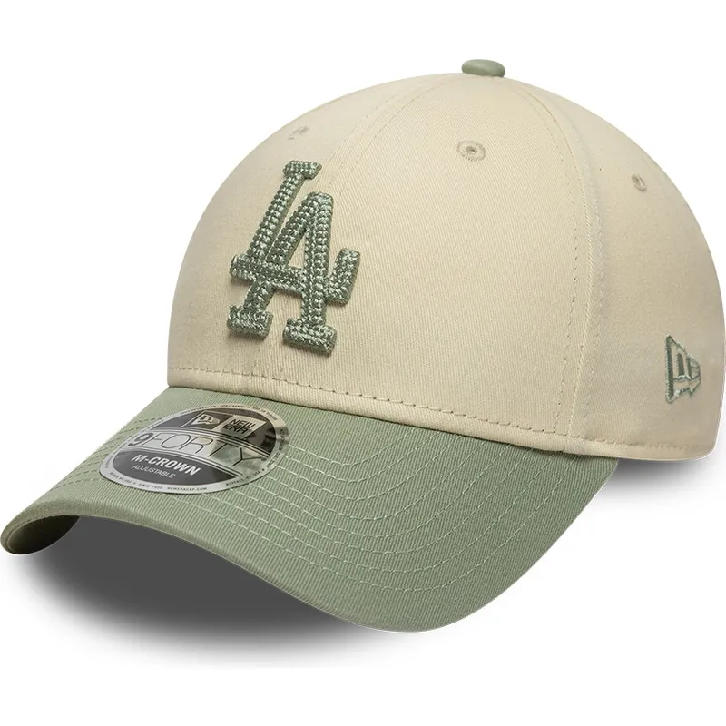 epci-curbata-bej-snapback-9forty-m-crown-side-script-de-los-angeles-dodgers-mlb-de-new-era
