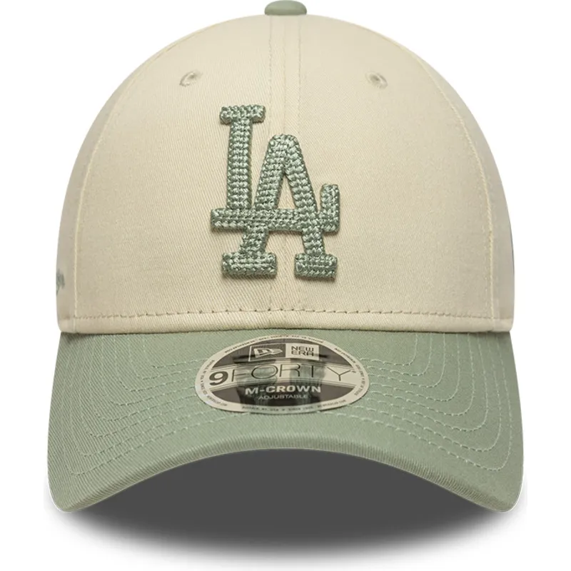 cap-curbata-beige-snapback-9forty-m-crown-side-script-de-los-angeles-dodgers-mlb-de-new-era