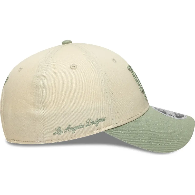 cap-curbata-beige-snapback-9forty-m-crown-side-script-de-los-angeles-dodgers-mlb-de-new-era
