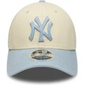 epci-curbata-bej-snapback-9forty-m-crown-side-script-de-new-york-yankees-mlb-de-new-era