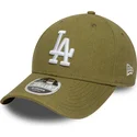 cappellino-curvo-verde-snapback-9forty-m-crown-linen-dei-los-angeles-dodgers-mlb-di-new-era