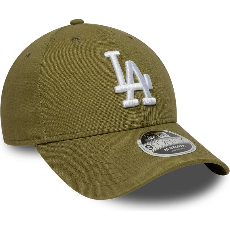 zielona-czapka-z-zakrzywionym-daszkiem-snapback-9forty-m-crown-linen-los-angeles-dodgers-mlb-new-era