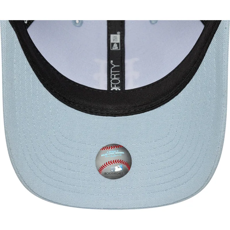 epci-curbata-albastru-snapback-9forty-m-crown-linen-de-new-york-mets-mlb-de-new-era
