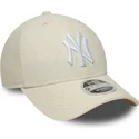 epci-curbata-bej-snapback-9forty-m-crown-linen-de-new-york-yankees-mlb-de-new-era