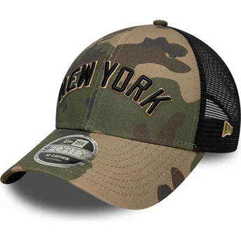 Cappellino trucker camouflage 9FORTY M-Crown Wordmark dei New York Yankees MLB di New Era