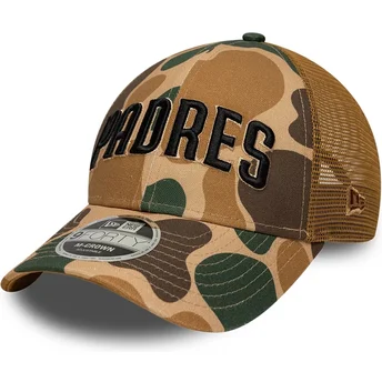 Cap curbată camouflage snapback 9FORTY M-Crown Wordmark de San Diego Padres MLB de New Era