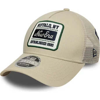 Cap curbată beige snapback 9FORTY M-Crown de New Era