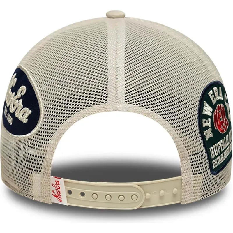epci-curbata-camionagiu-bej-snapback-9forty-m-crown-a-frame-multi-patch-de-new-era