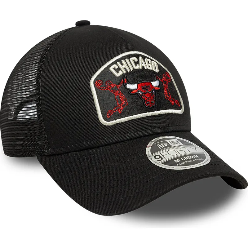 czapka-trucker-czarna-9forty-m-crown-a-frame-chicago-bulls-nba-new-era