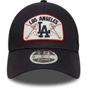 cappellino-trucker-blu-marino-9forty-m-crown-a-frame-dei-los-angeles-dodgers-mlb-di-new-era
