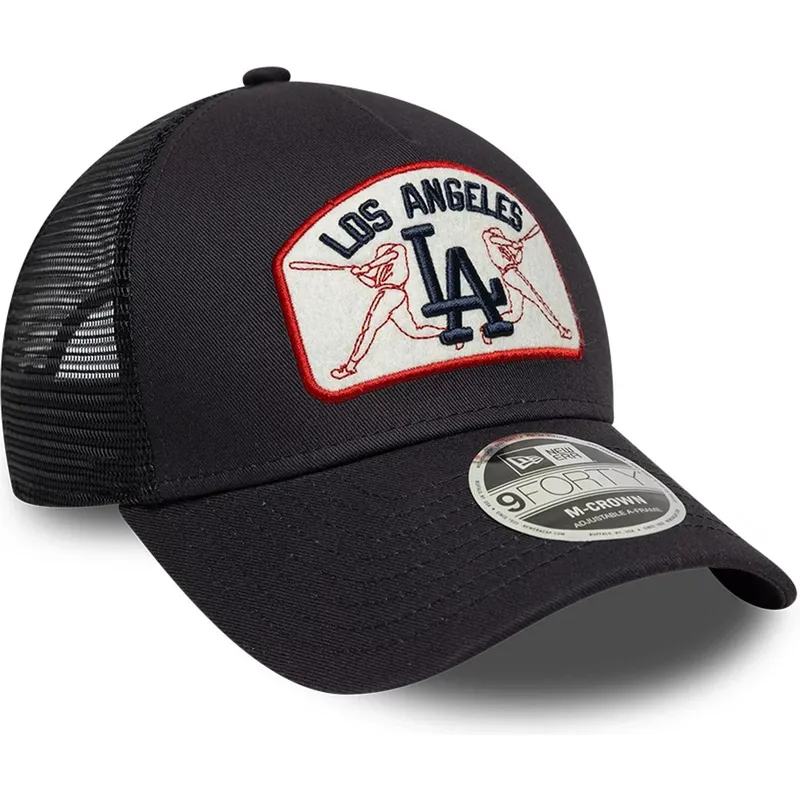 granatowa-czapka-trucker-9forty-m-crown-a-frame-los-angeles-dodgers-mlb-new-era