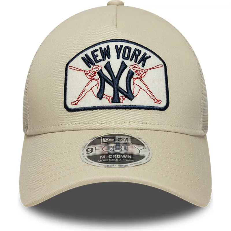 czapka-trucker-bezowa-9forty-m-crown-a-frame-new-york-yankees-mlb-new-era