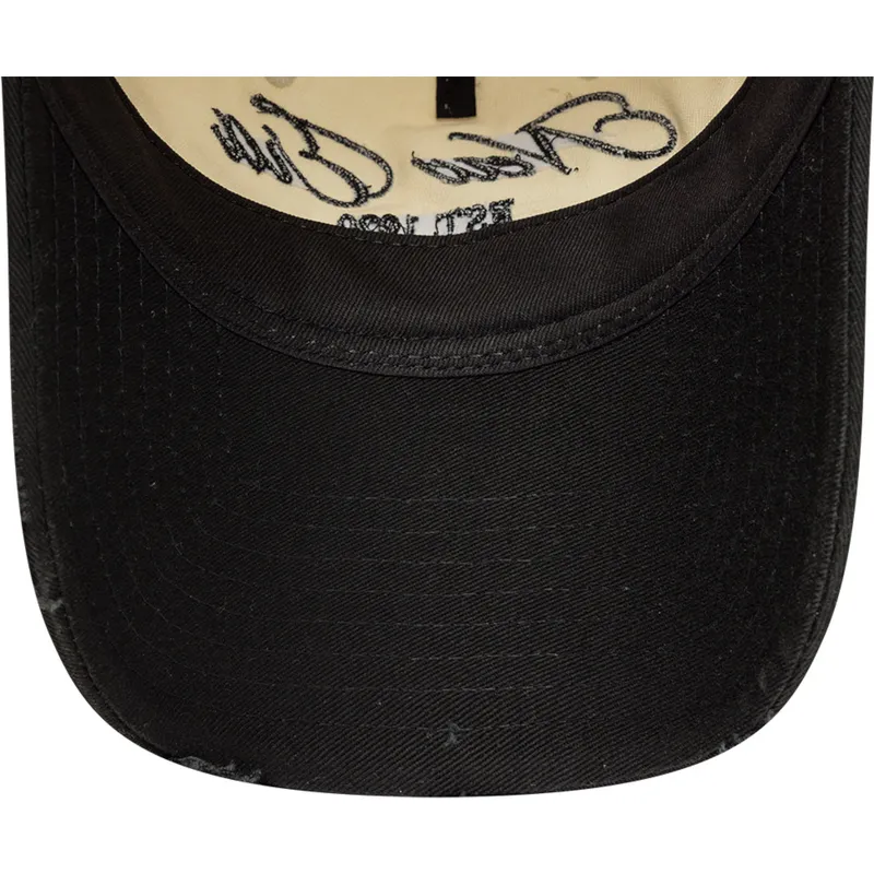 gorra-curva-beige-y-negra-ajustable-9twenty-wash-distress-a-frame-de-new-era