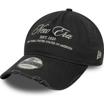 Cap curbată black adjustable strap 9TWENTY de New Era