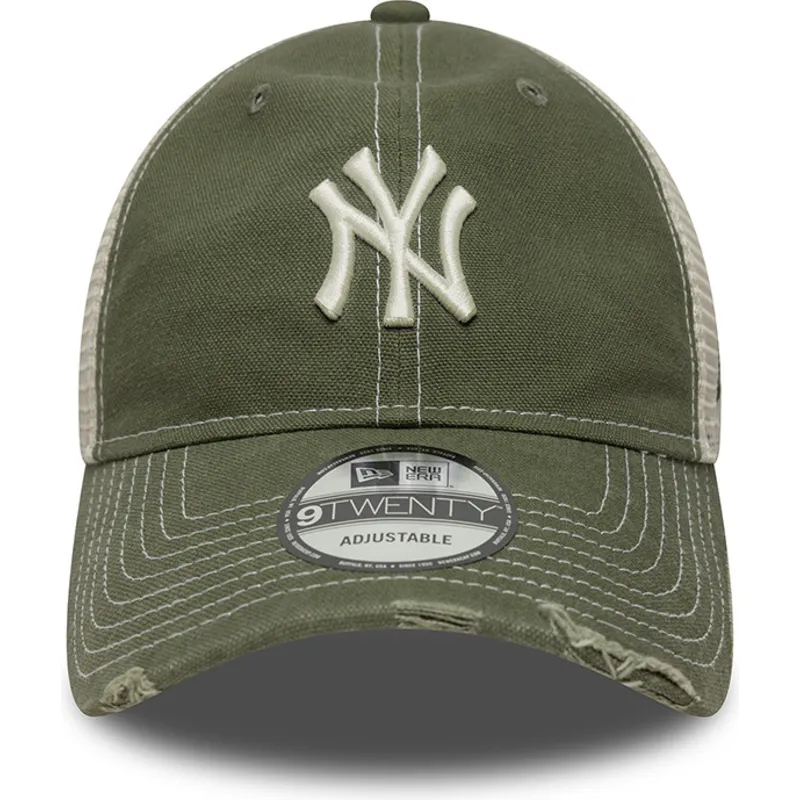 czapka-trucker-zielona-regulowana-9twenty-cotton-canv-new-york-yankees-mlb-new-era