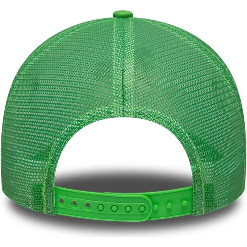 casquette-trucker-verte-et-blanche-avec-logo-vert-a-frame-league-essential-oakland-athletics-mlb-new-era
