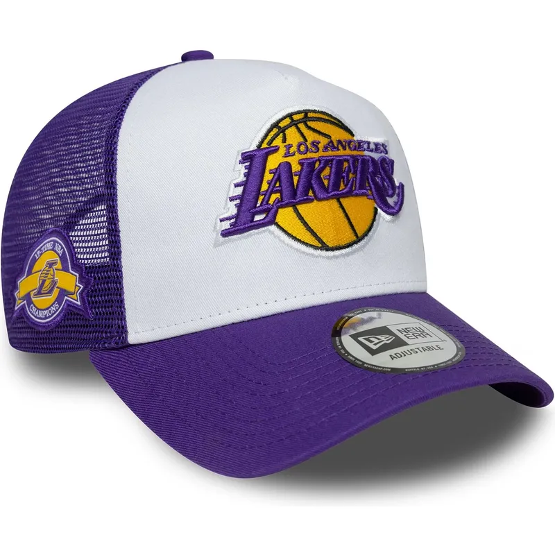 cappellino-trucker-viola-e-bianco-a-frame-side-patch-dei-los-angeles-lakers-nba-di-new-era