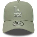 cappellino-trucker-verde-con-logo-verde-a-frame-outline-dei-los-angeles-dodgers-mlb-di-new-era