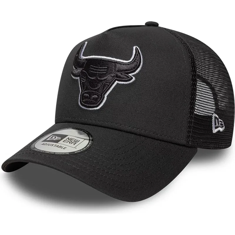 czapka-trucker-czarna-z-czarnym-logo-a-frame-outline-chicago-bulls-nba-new-era