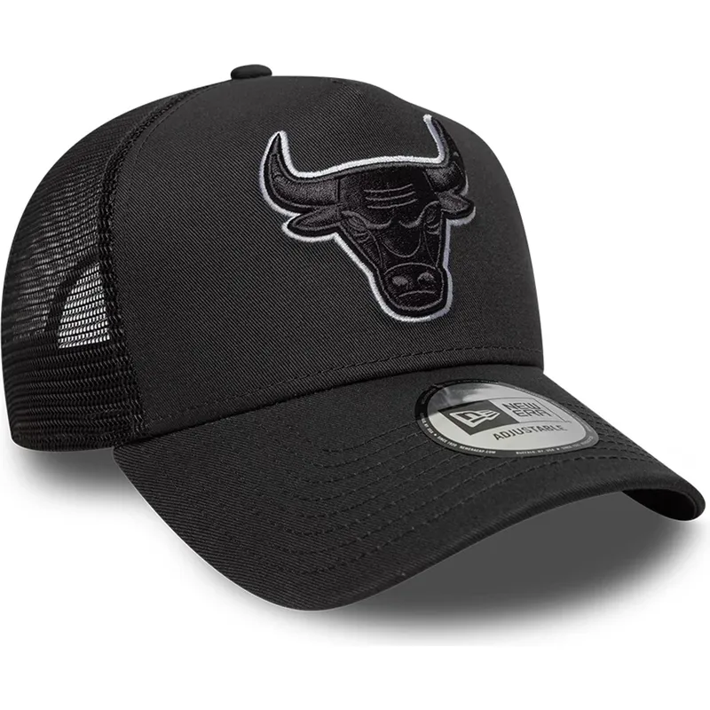 cappello-trucker-nero-con-logo-nero-a-frame-outline-di-chicago-bulls-nba-di-new-era