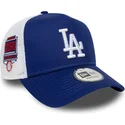 trucker-cap-blau-a-frame-side-patch-der-los-angeles-dodgers-mlb-von-new-era