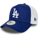 cappellino-trucker-blu-a-frame-side-patch-dei-los-angeles-dodgers-mlb-di-new-era