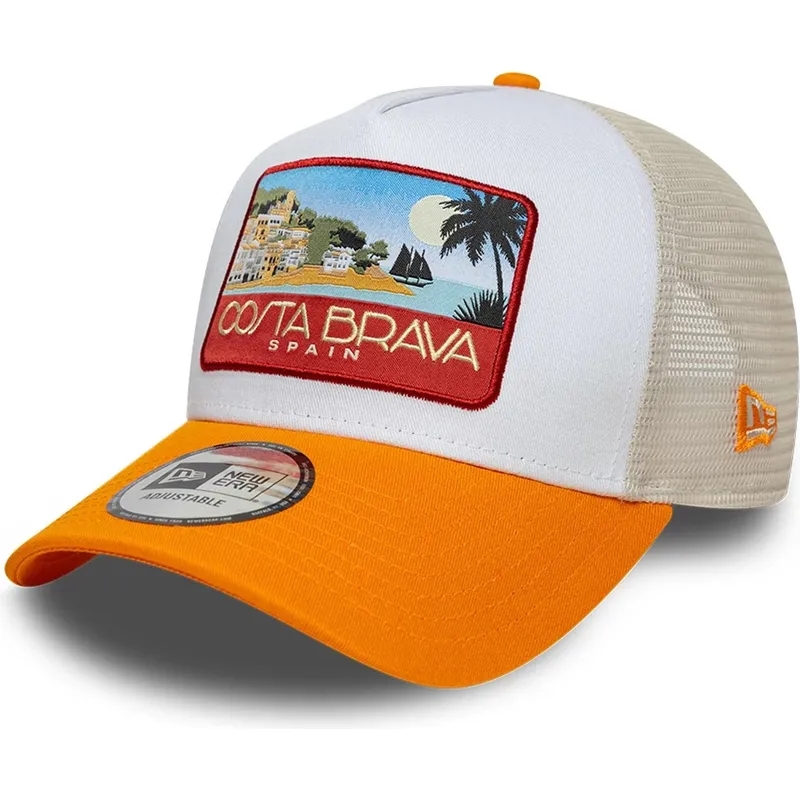 cappellino-trucker-multicolore-a-frame-location-patch-di-costa-brava-di-new-era