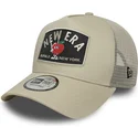 epci-curbata-bej-snapback-a-frame-summer-patch-de-new-era