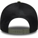 grune-trucker-kappe-mit-schwarzem-logo-a-frame-sport-der-los-angeles-dodgers-mlb-von-new-era