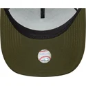 grune-trucker-kappe-mit-schwarzem-logo-a-frame-sport-der-los-angeles-dodgers-mlb-von-new-era