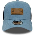 epci-curbata-albastru-snapback-a-frame-denim-leather-patch-de-new-era